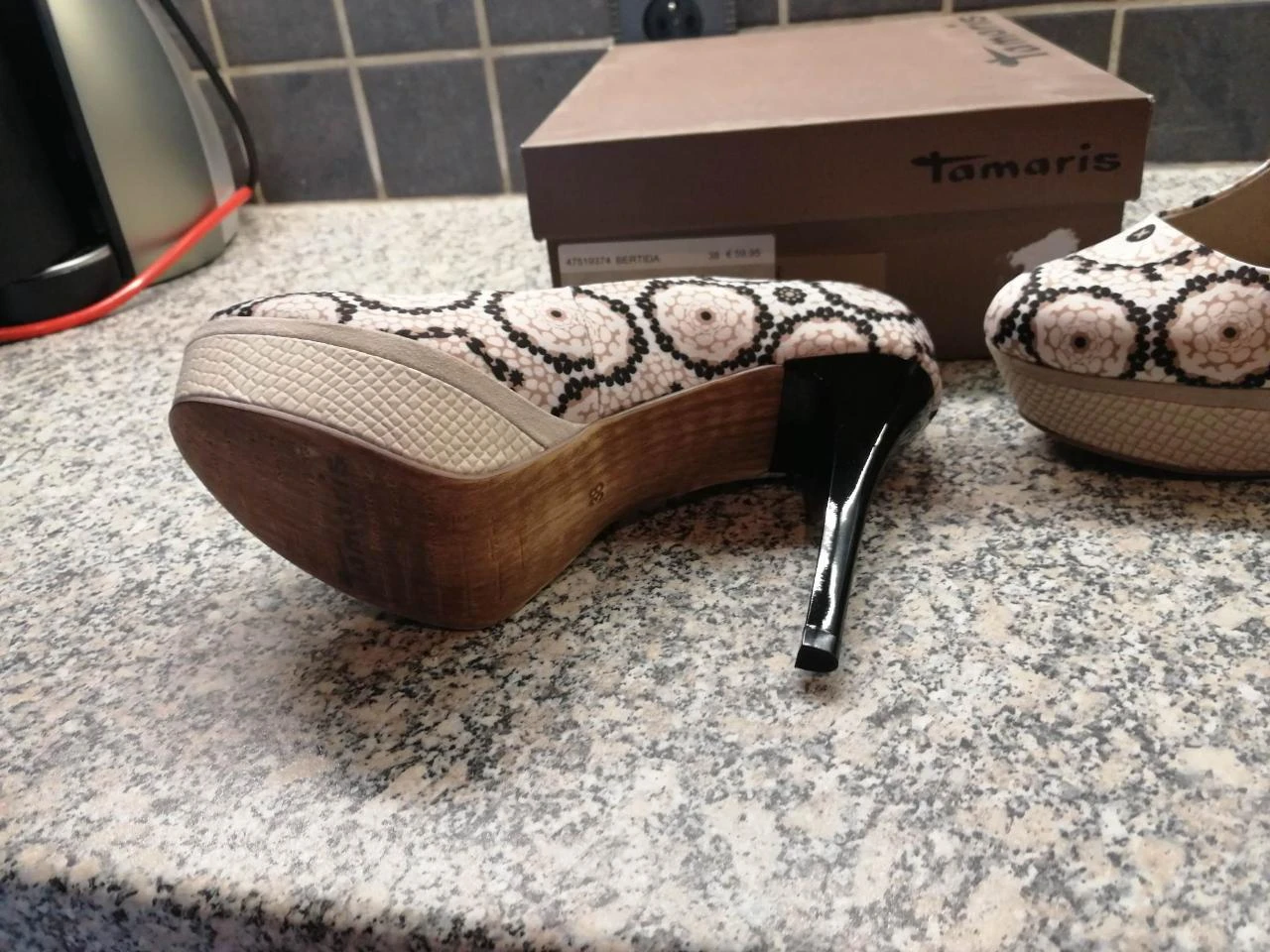 pumps marca tamaris - tamanho 38 – novo – photo 4